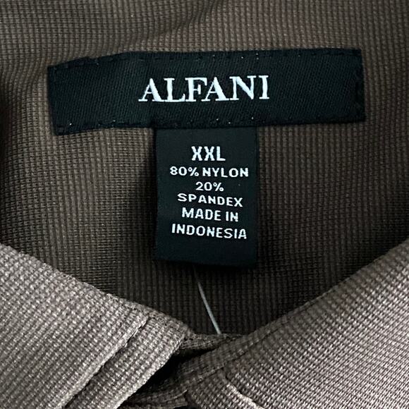 NWT Alfani Brown Dress Shirt Men’s XXL - Picture 10 of 10